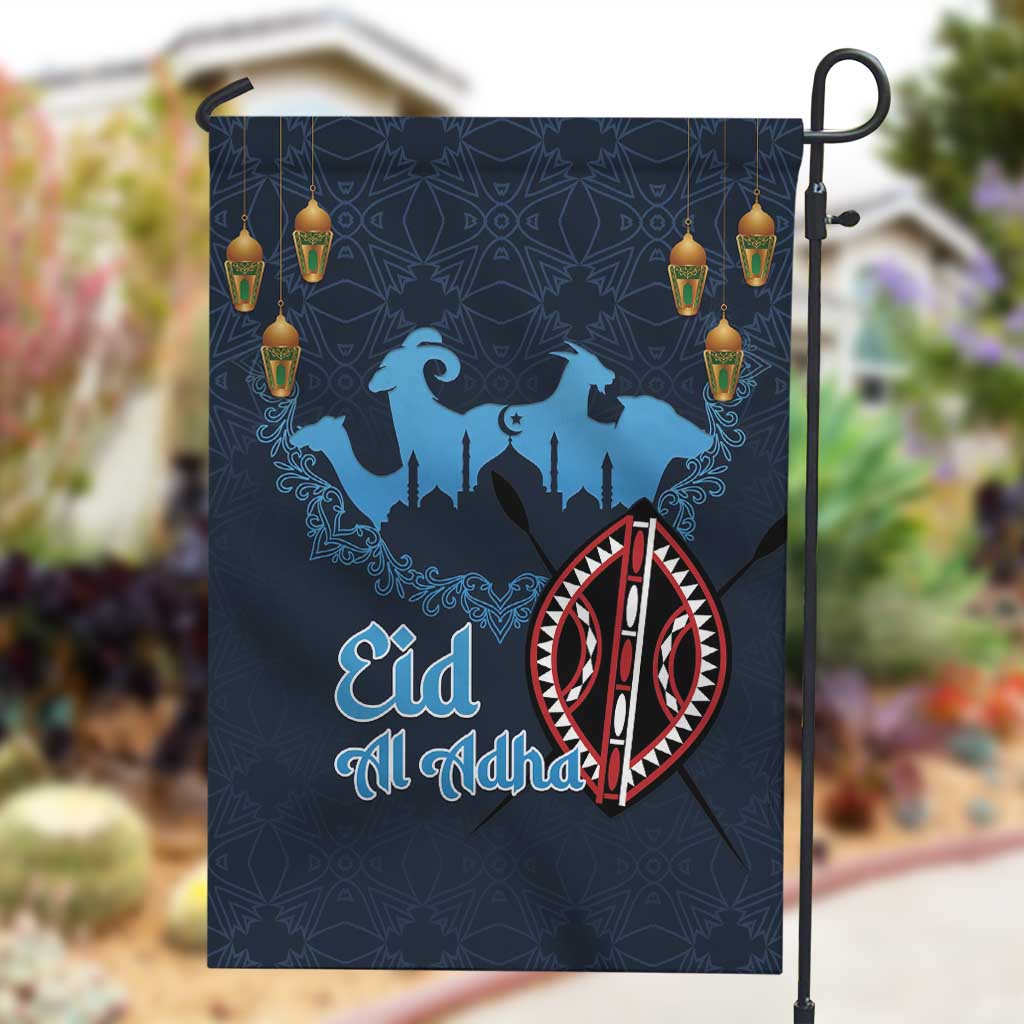 Happy Eid Al-Adha Garden Flag Kenya Mubarak LT15