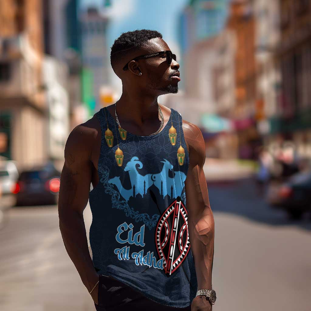 Happy Eid Al-Adha Men Tank Top Kenya Mubarak LT15