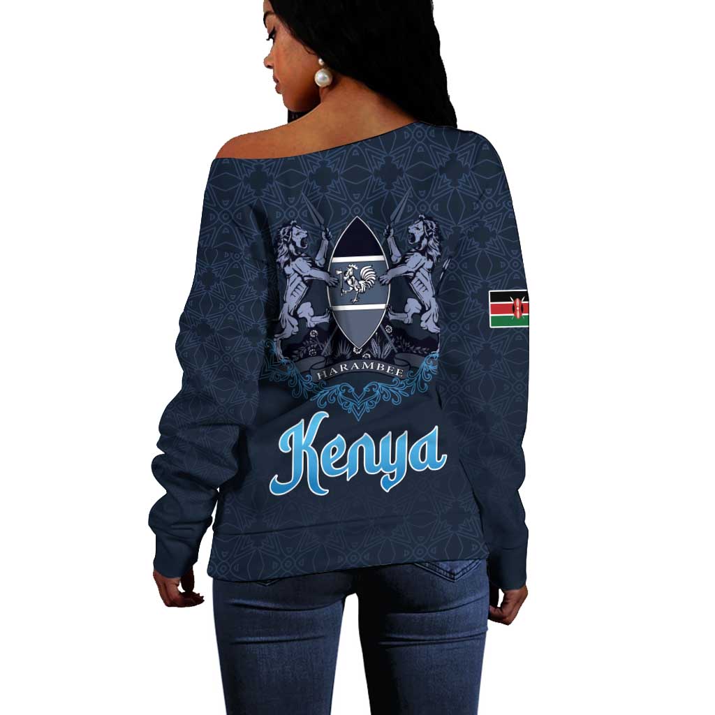 Happy Eid Al-Adha Off Shoulder Sweater Kenya Mubarak LT15