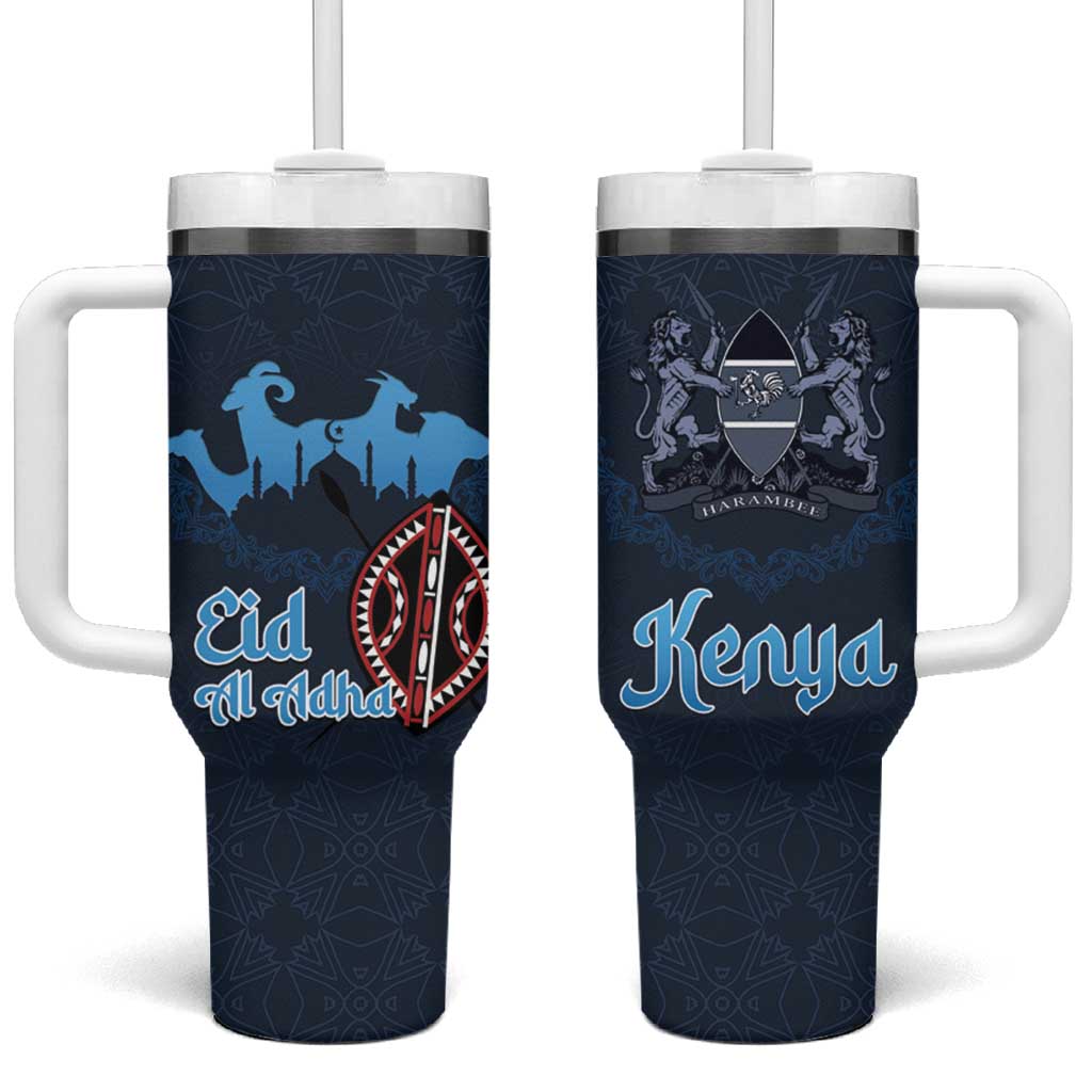 Happy Eid Al-Adha Tumbler With Handle Kenya Mubarak LT15