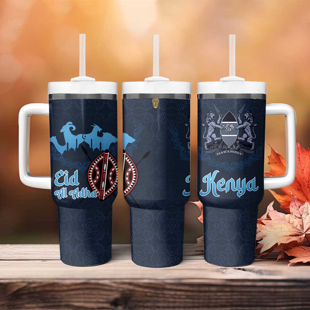 Happy Eid Al-Adha Tumbler With Handle Kenya Mubarak LT15
