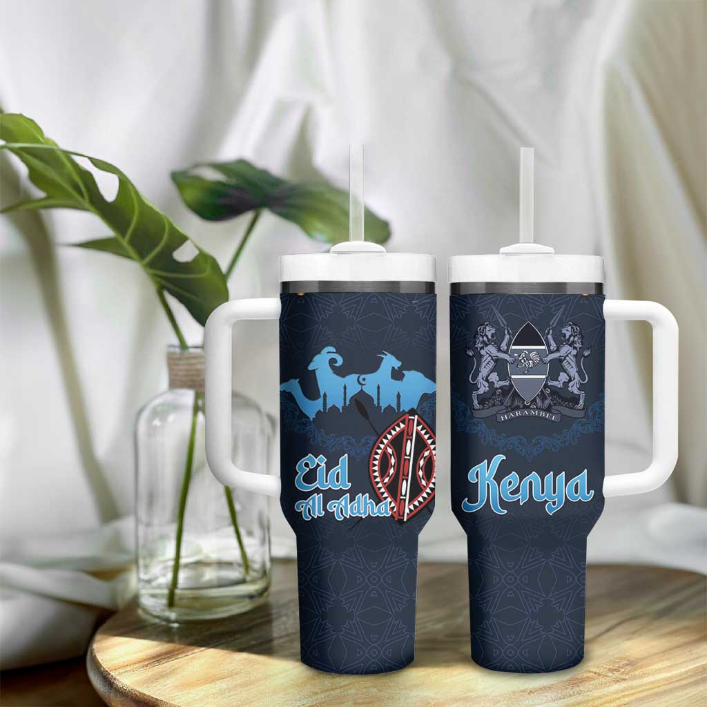 Happy Eid Al-Adha Tumbler With Handle Kenya Mubarak LT15