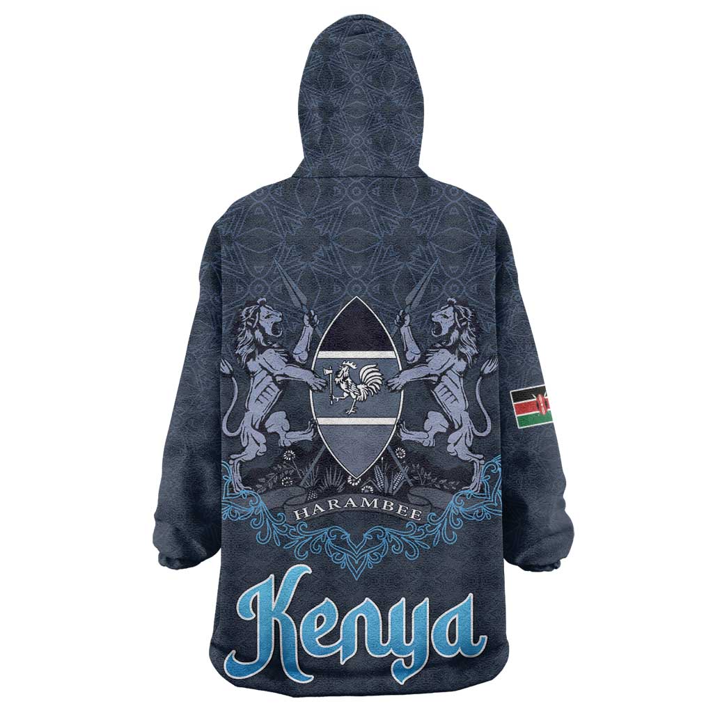 Happy Eid Al-Adha Wearable Blanket Hoodie Kenya Mubarak LT15