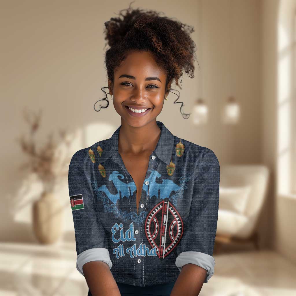 Happy Eid Al-Adha Women Casual Shirt Kenya Mubarak LT15