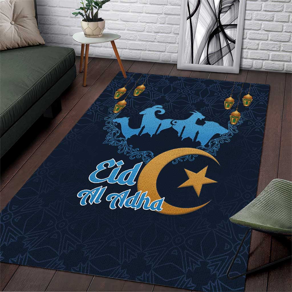 Happy Eid Al-Adha Area Rug Algeria Mubarak LT15