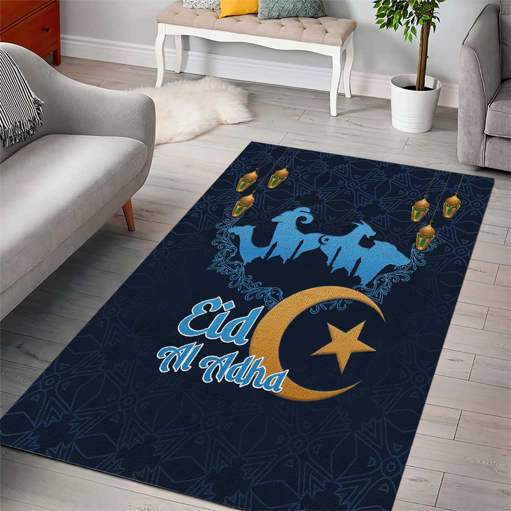 Happy Eid Al-Adha Area Rug Algeria Mubarak LT15