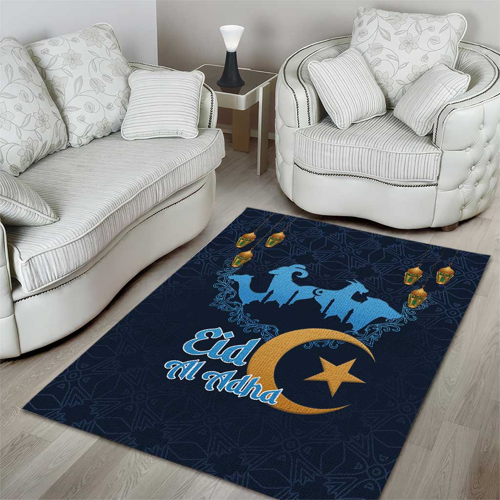 Happy Eid Al-Adha Area Rug Algeria Mubarak LT15
