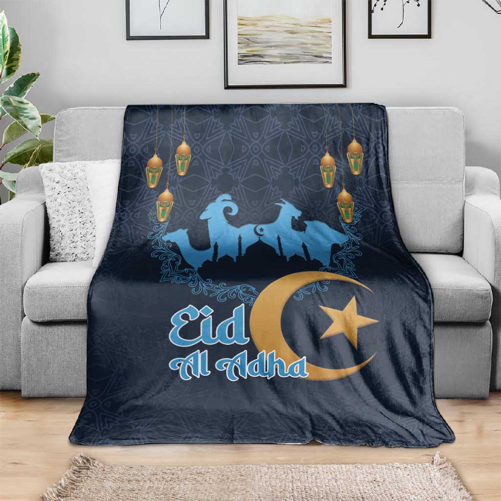 Happy Eid Al-Adha Blanket Algeria Mubarak LT15