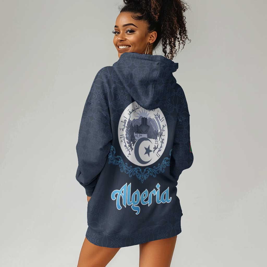Happy Eid Al-Adha Hoodie Dress Algeria Mubarak LT15