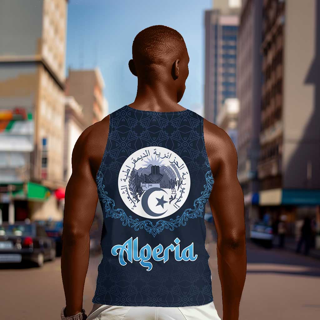 Happy Eid Al-Adha Men Tank Top Algeria Mubarak LT15