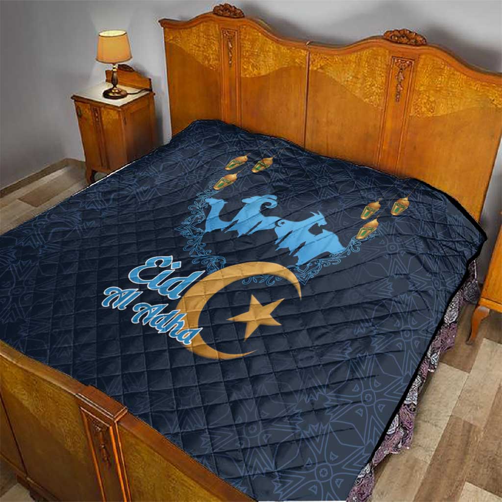Happy Eid Al-Adha Quilt Algeria Mubarak LT15