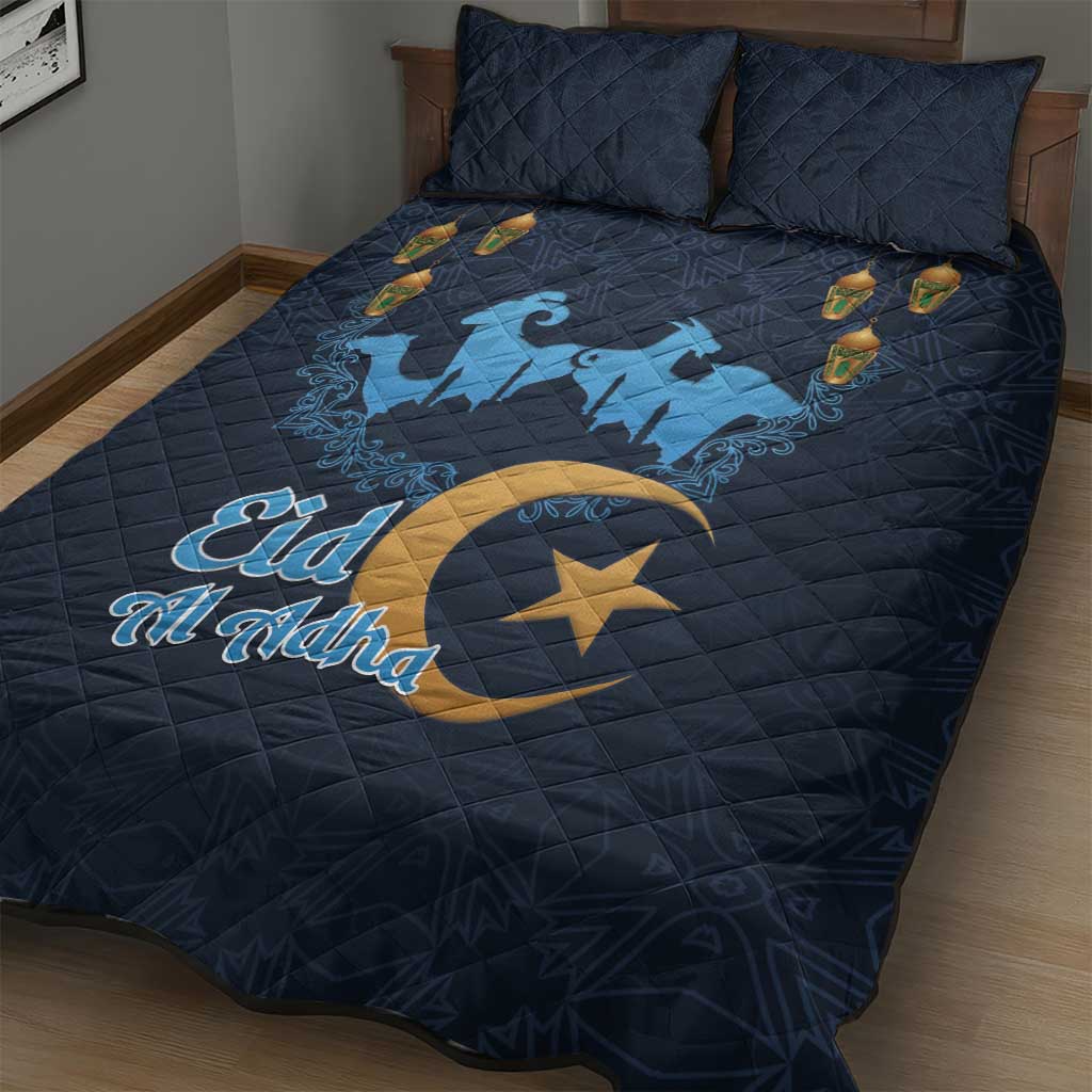 Happy Eid Al-Adha Quilt Bed Set Algeria Mubarak LT15