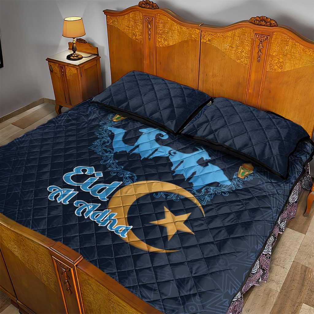 Happy Eid Al-Adha Quilt Bed Set Algeria Mubarak LT15