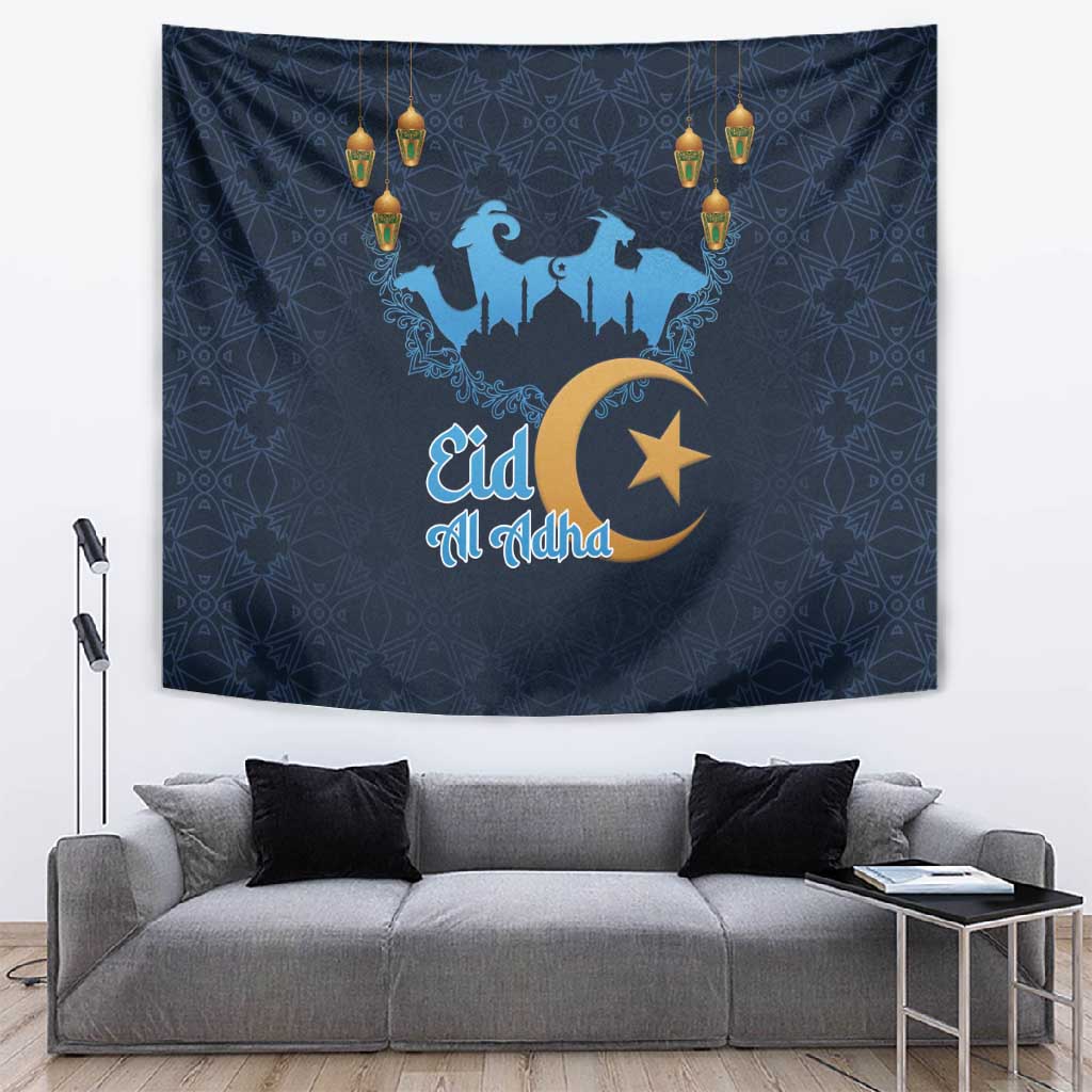 Happy Eid Al-Adha Tapestry Algeria Mubarak LT15