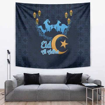 Happy Eid Al-Adha Tapestry Algeria Mubarak LT15