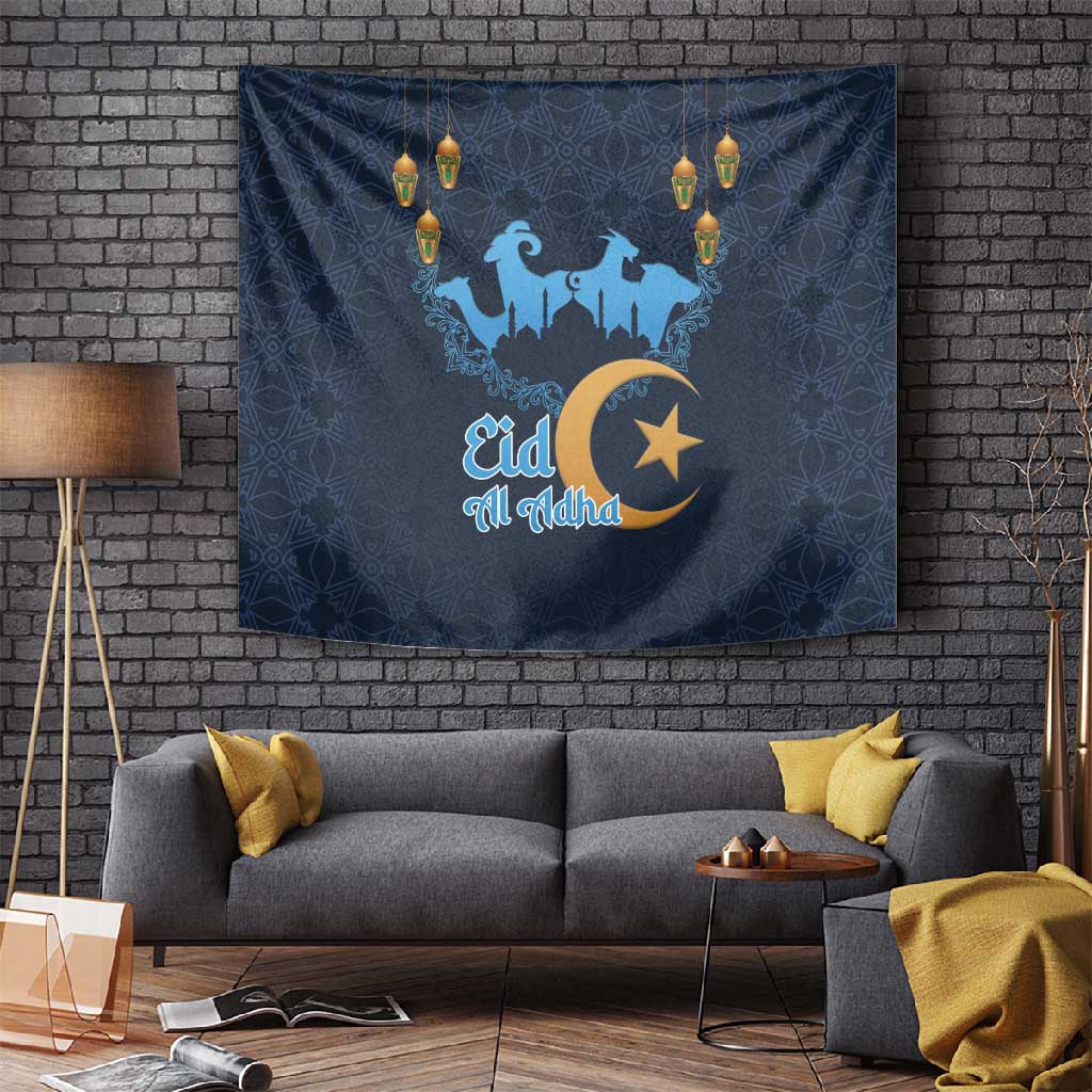Happy Eid Al-Adha Tapestry Algeria Mubarak LT15