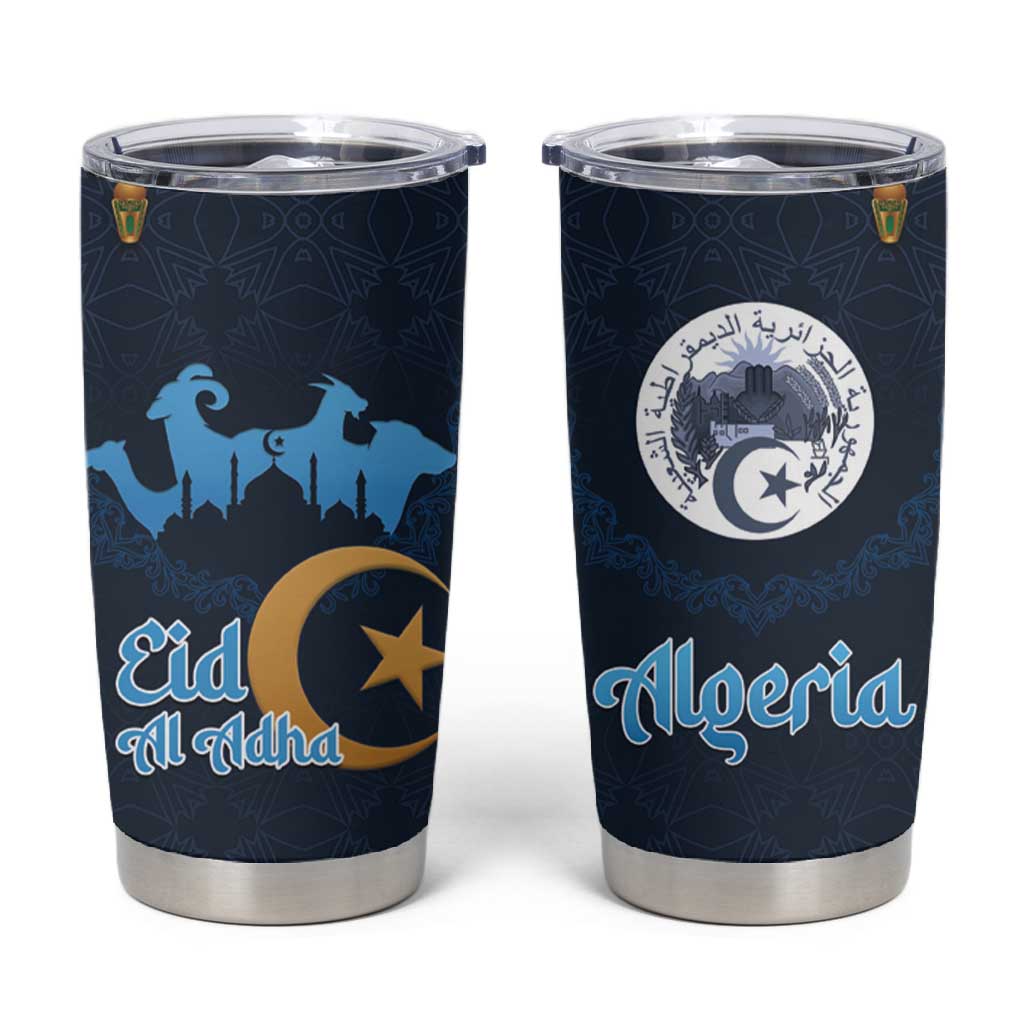 Happy Eid Al-Adha Tumbler Cup Algeria Mubarak LT15