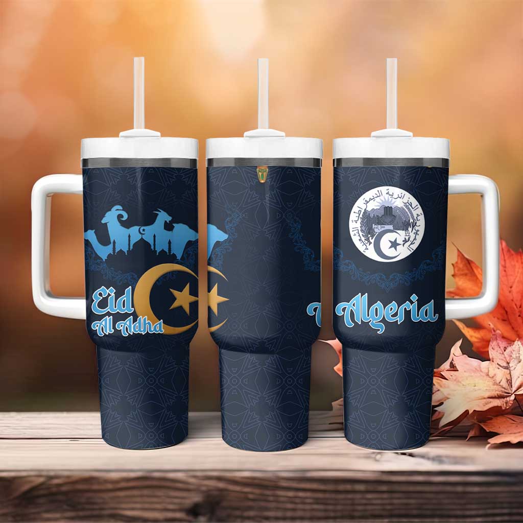 Happy Eid Al-Adha Tumbler With Handle Algeria Mubarak LT15