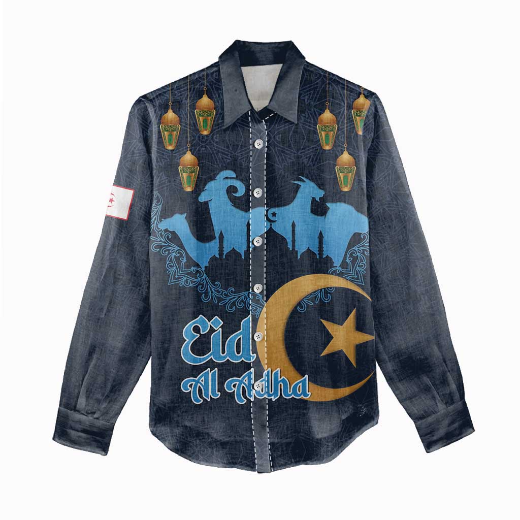Happy Eid Al-Adha Women Casual Shirt Algeria Mubarak LT15