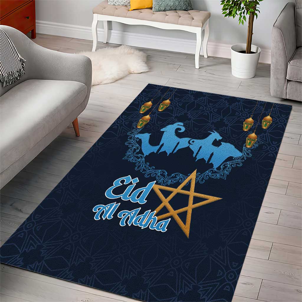 Happy Eid Al-Adha Area Rug Morocco Mubarak LT15