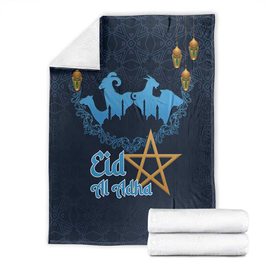 Happy Eid Al-Adha Blanket Morocco Mubarak LT15