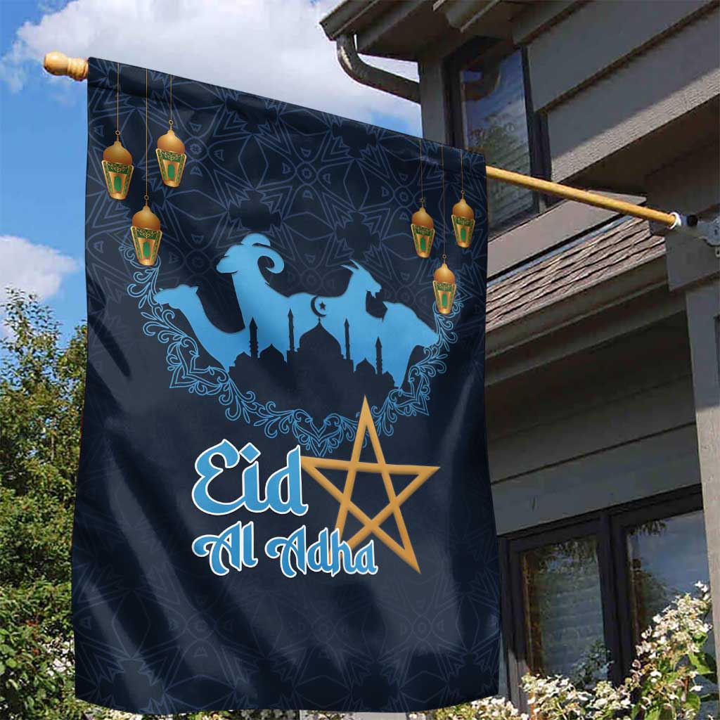 Happy Eid Al-Adha Garden Flag Morocco Mubarak LT15