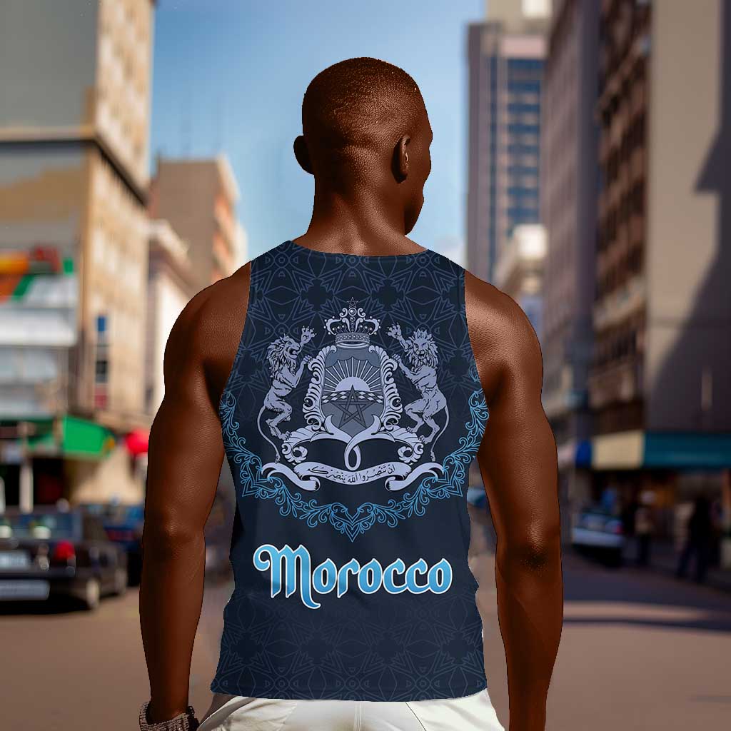 Happy Eid Al-Adha Men Tank Top Morocco Mubarak LT15