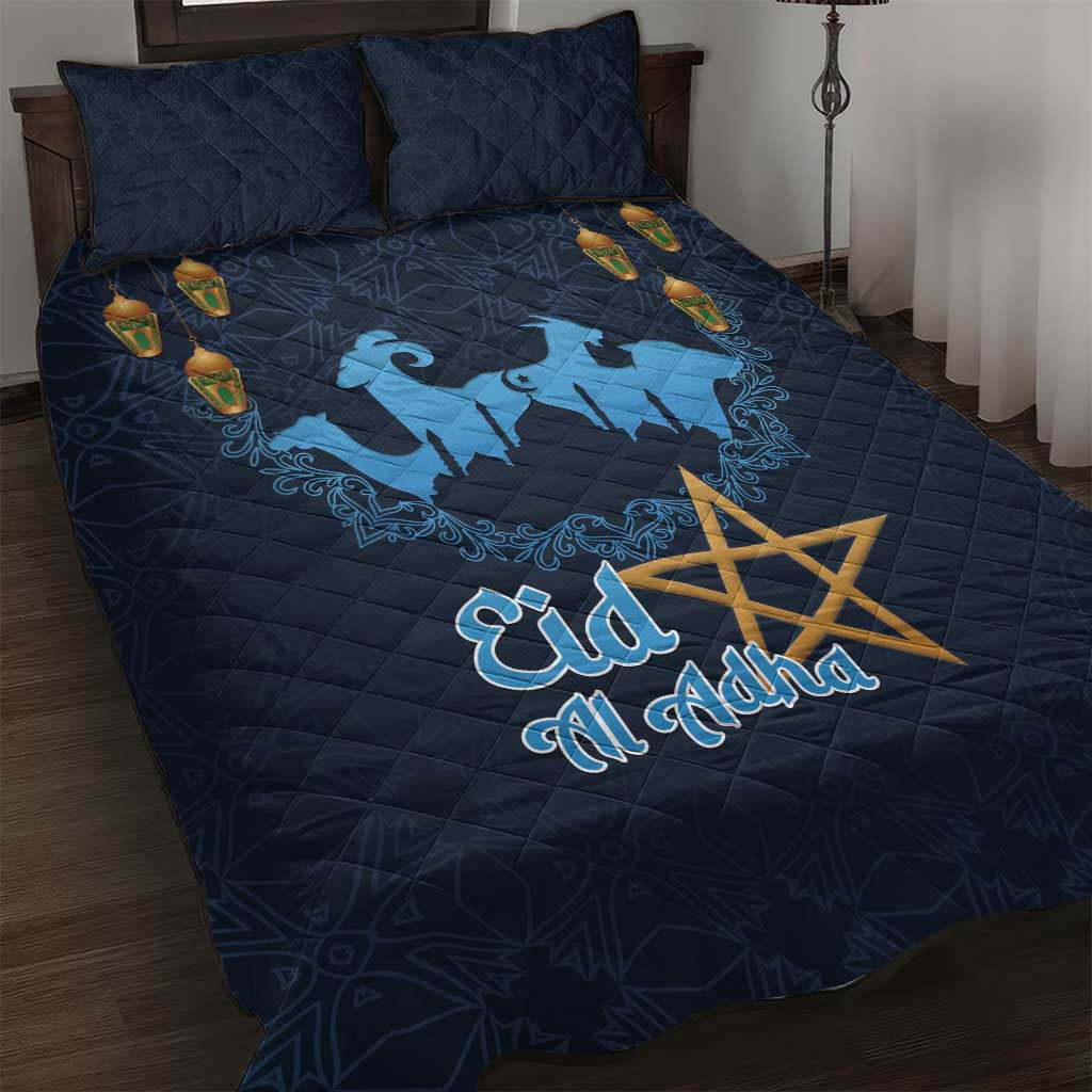 Happy Eid Al-Adha Quilt Bed Set Morocco Mubarak LT15