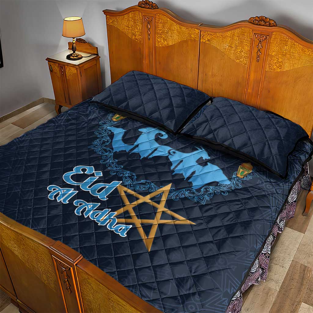 Happy Eid Al-Adha Quilt Bed Set Morocco Mubarak LT15