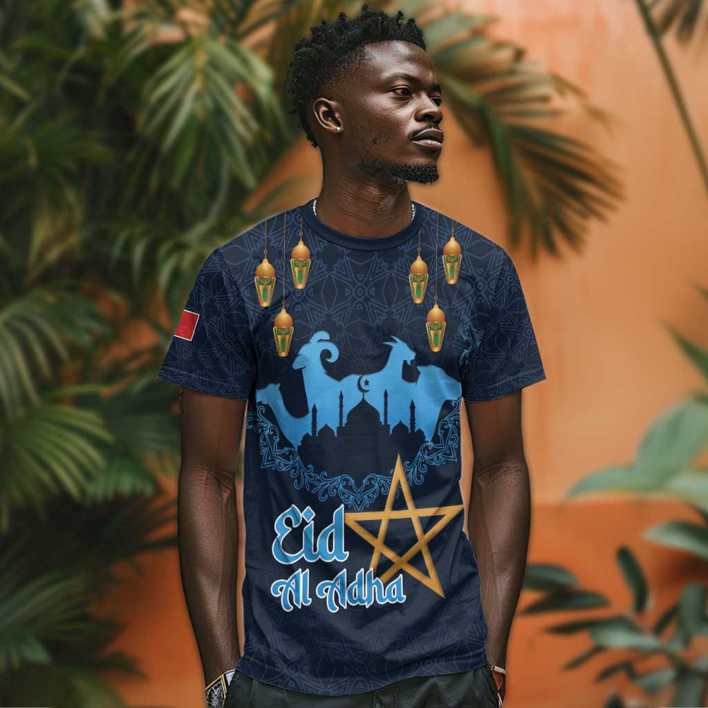 Happy Eid Al-Adha T shirt Morocco Mubarak LT15