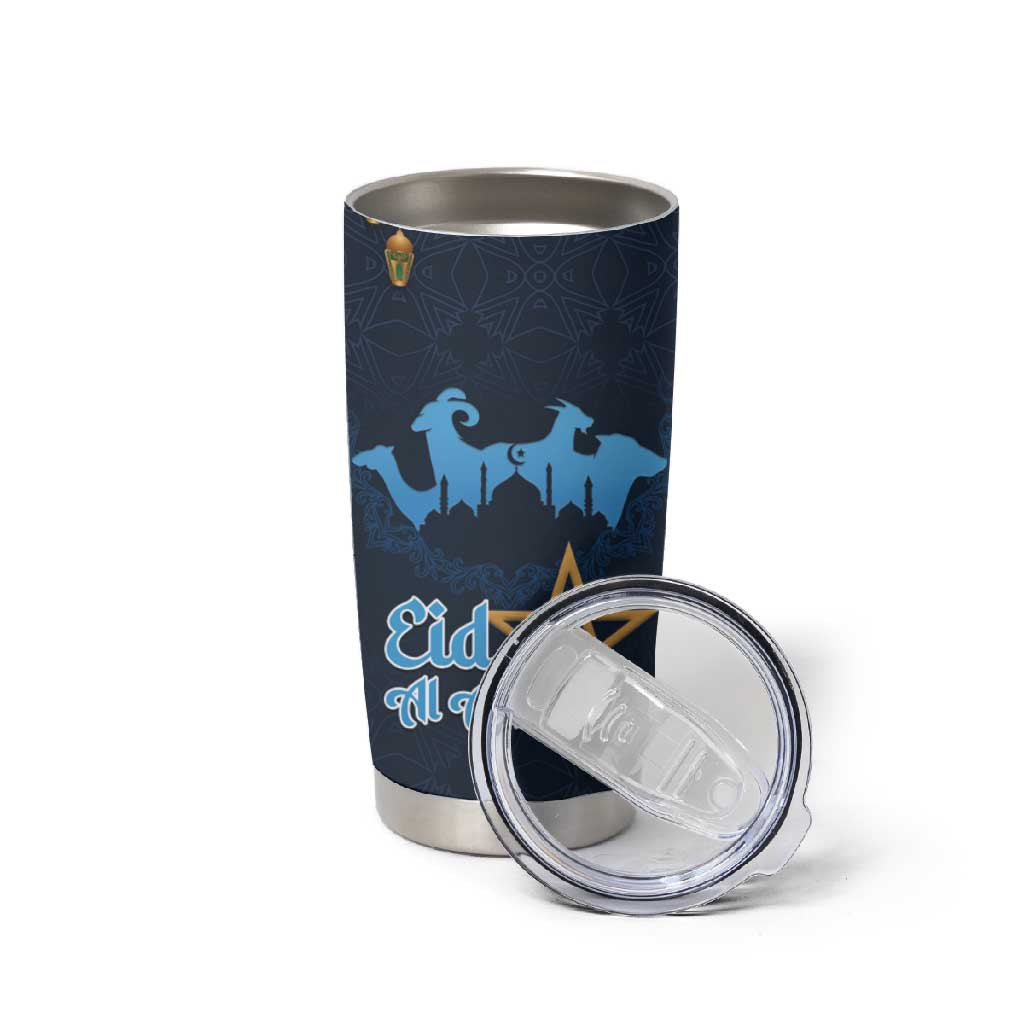 Happy Eid Al-Adha Tumbler Cup Morocco Mubarak LT15