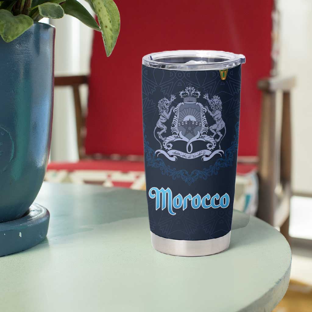 Happy Eid Al-Adha Tumbler Cup Morocco Mubarak LT15