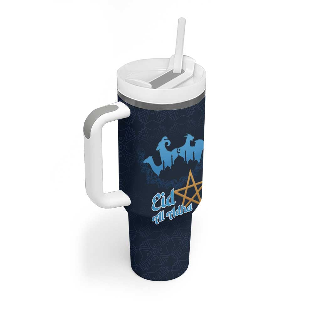 Happy Eid Al-Adha Tumbler With Handle Morocco Mubarak LT15
