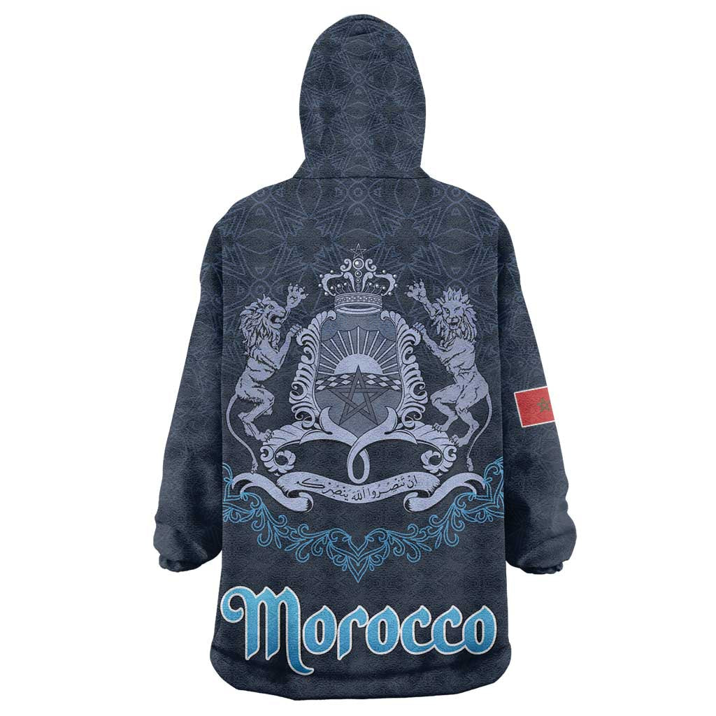 Happy Eid Al-Adha Wearable Blanket Hoodie Morocco Mubarak LT15