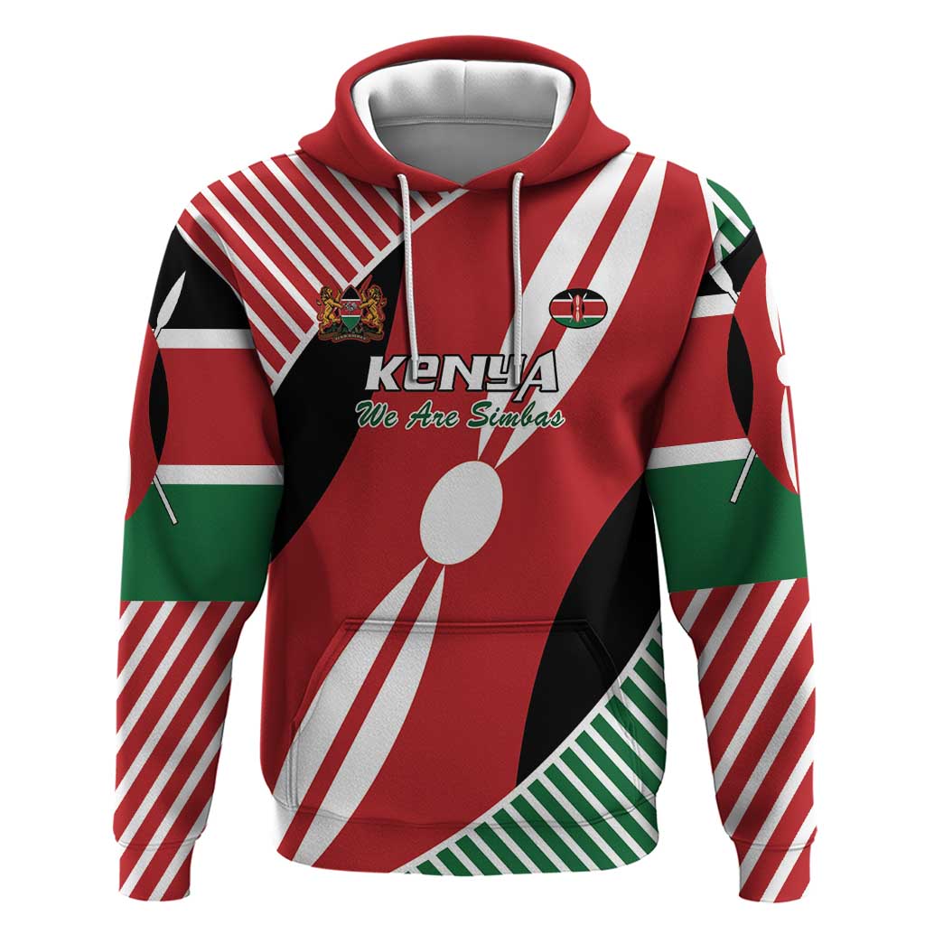 Custom Kenya Rugby Hoodie Flag Style LT15