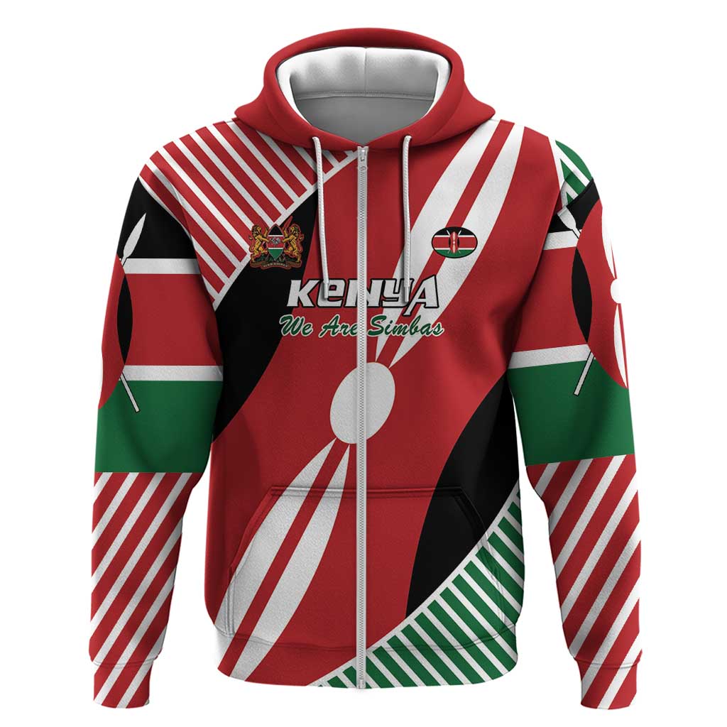 Custom Kenya Rugby Hoodie Flag Style LT15