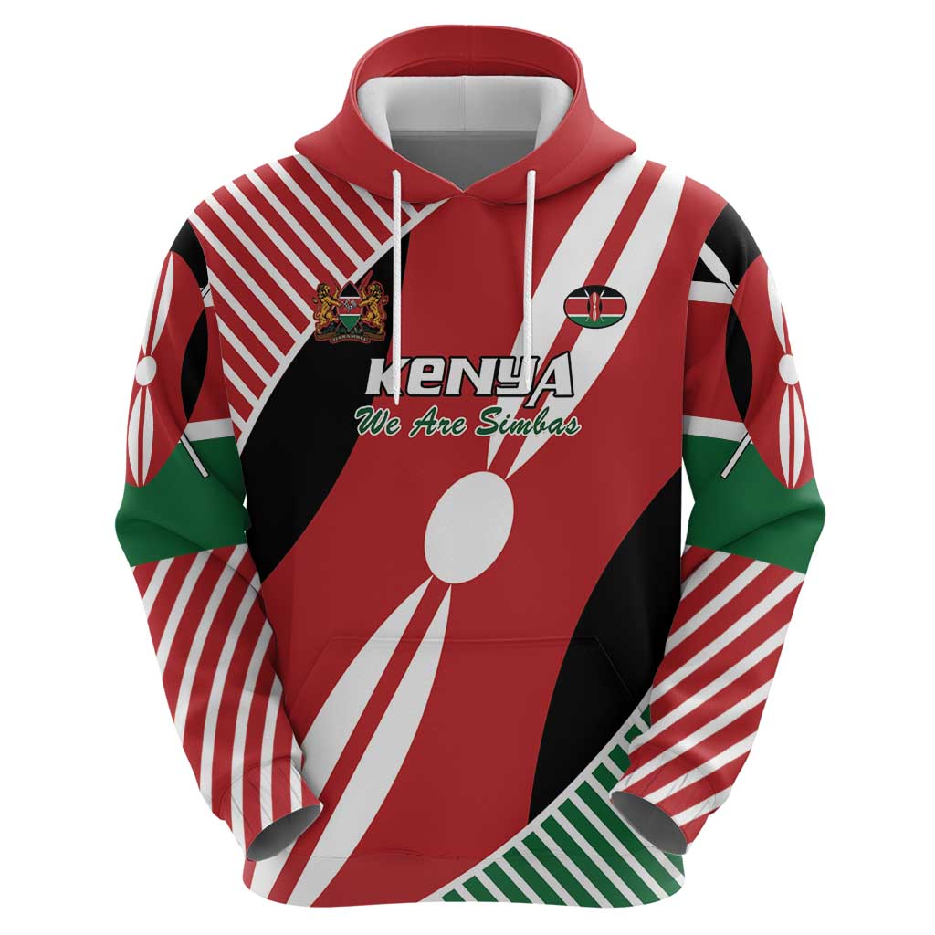 Custom Kenya Rugby Hoodie Flag Style LT15