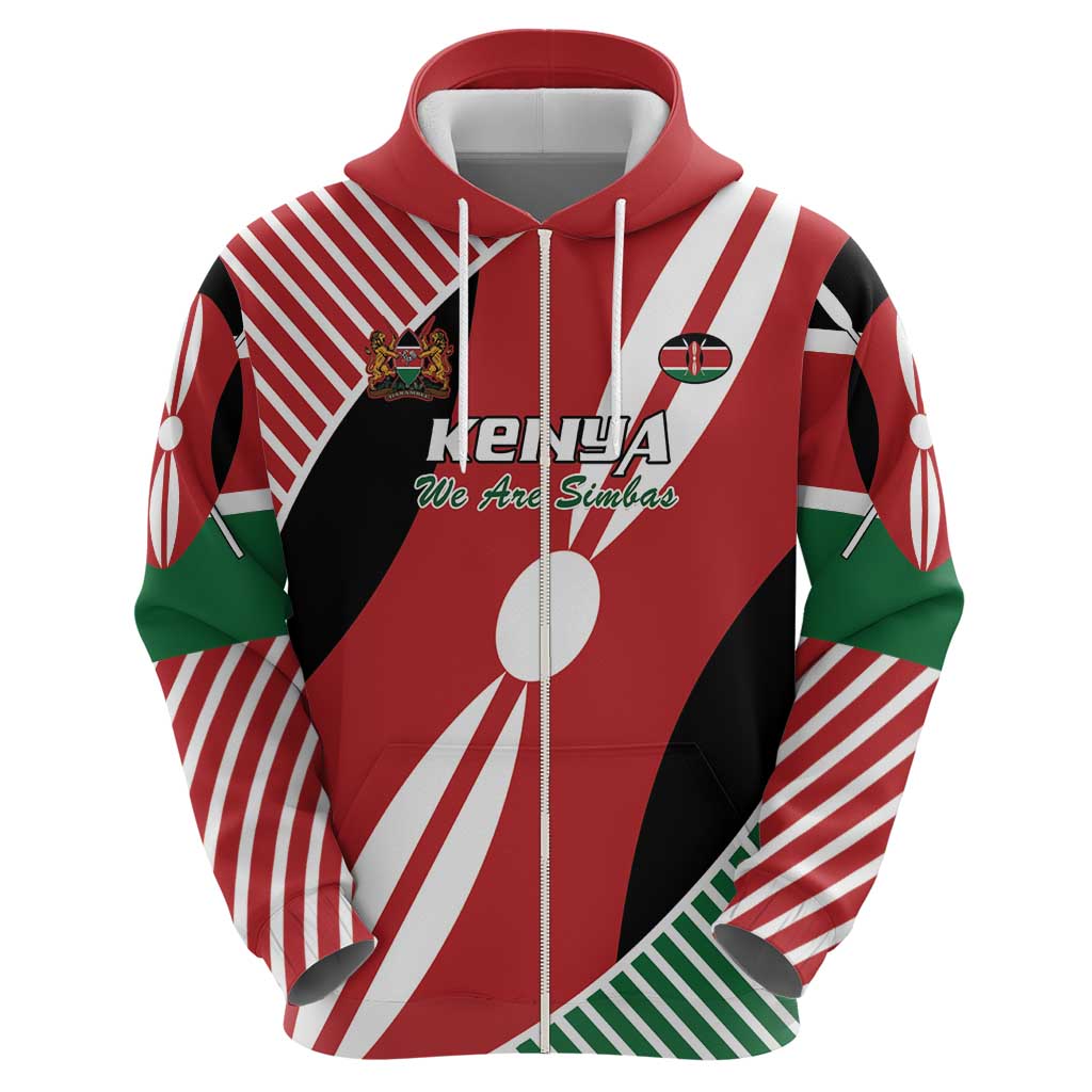 Custom Kenya Rugby Hoodie Flag Style LT15