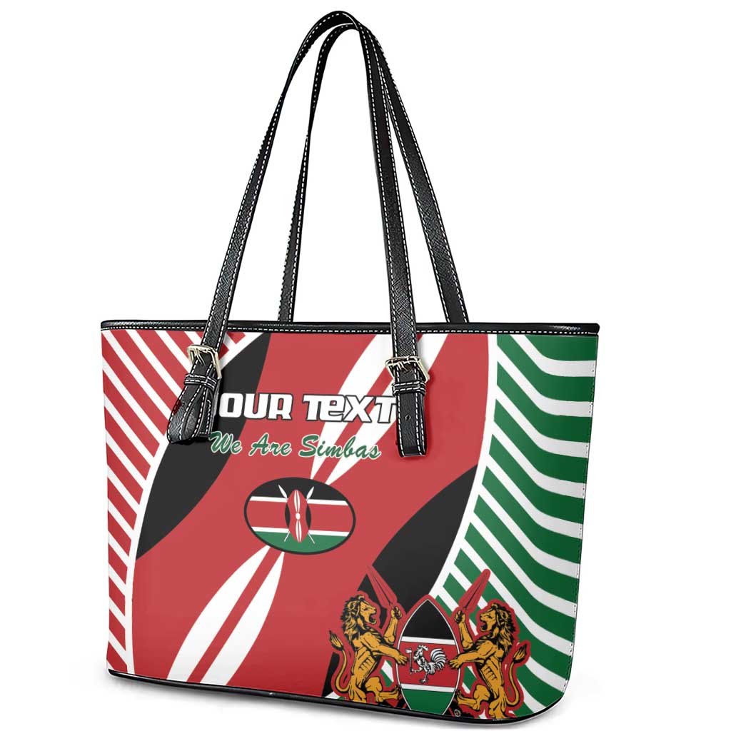 Custom Kenya Rugby Leather Tote Bag Flag Style LT15