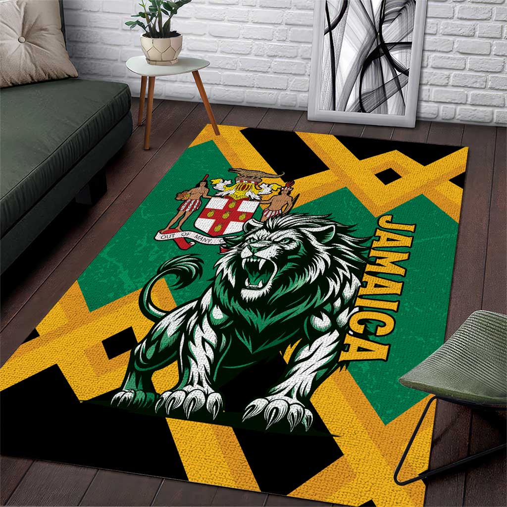 Jumieka Area Rug Lion With Coat Of Arms LT15