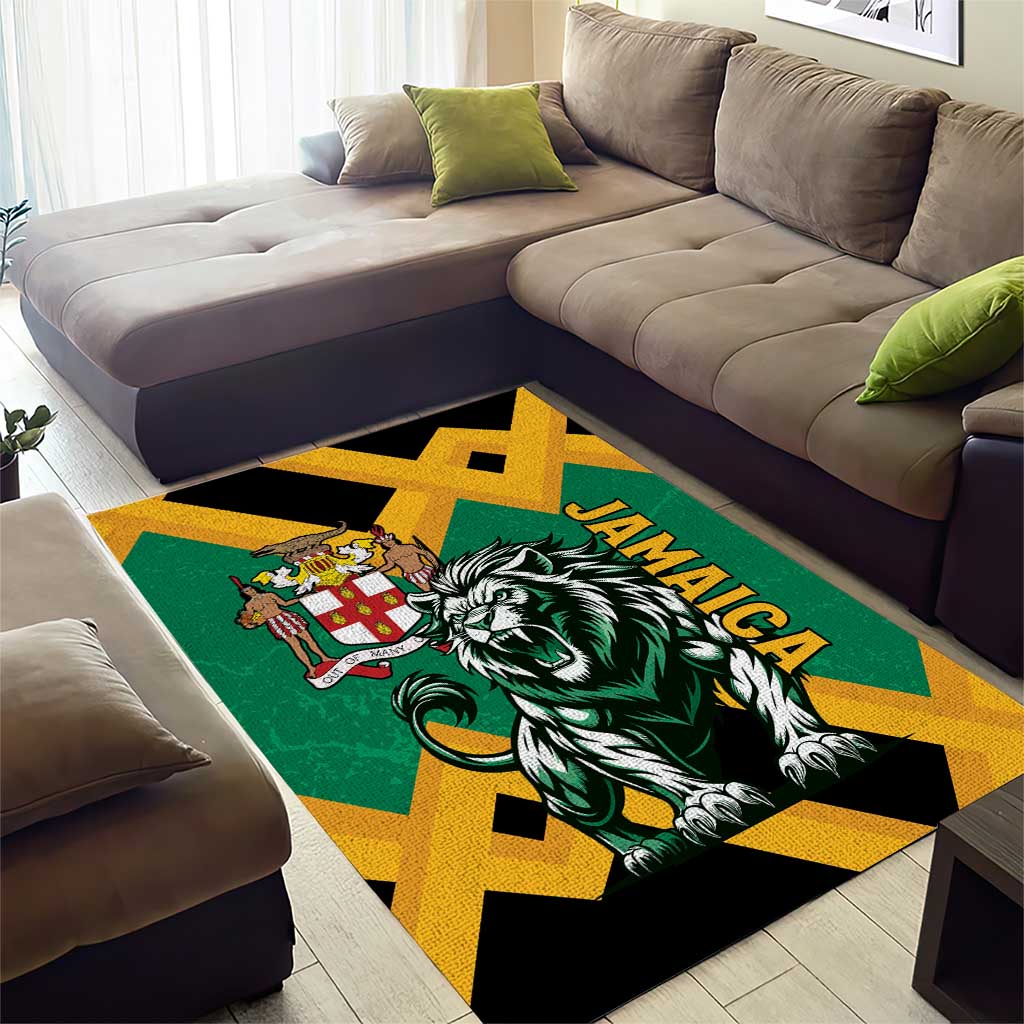 Jumieka Area Rug Lion With Coat Of Arms LT15