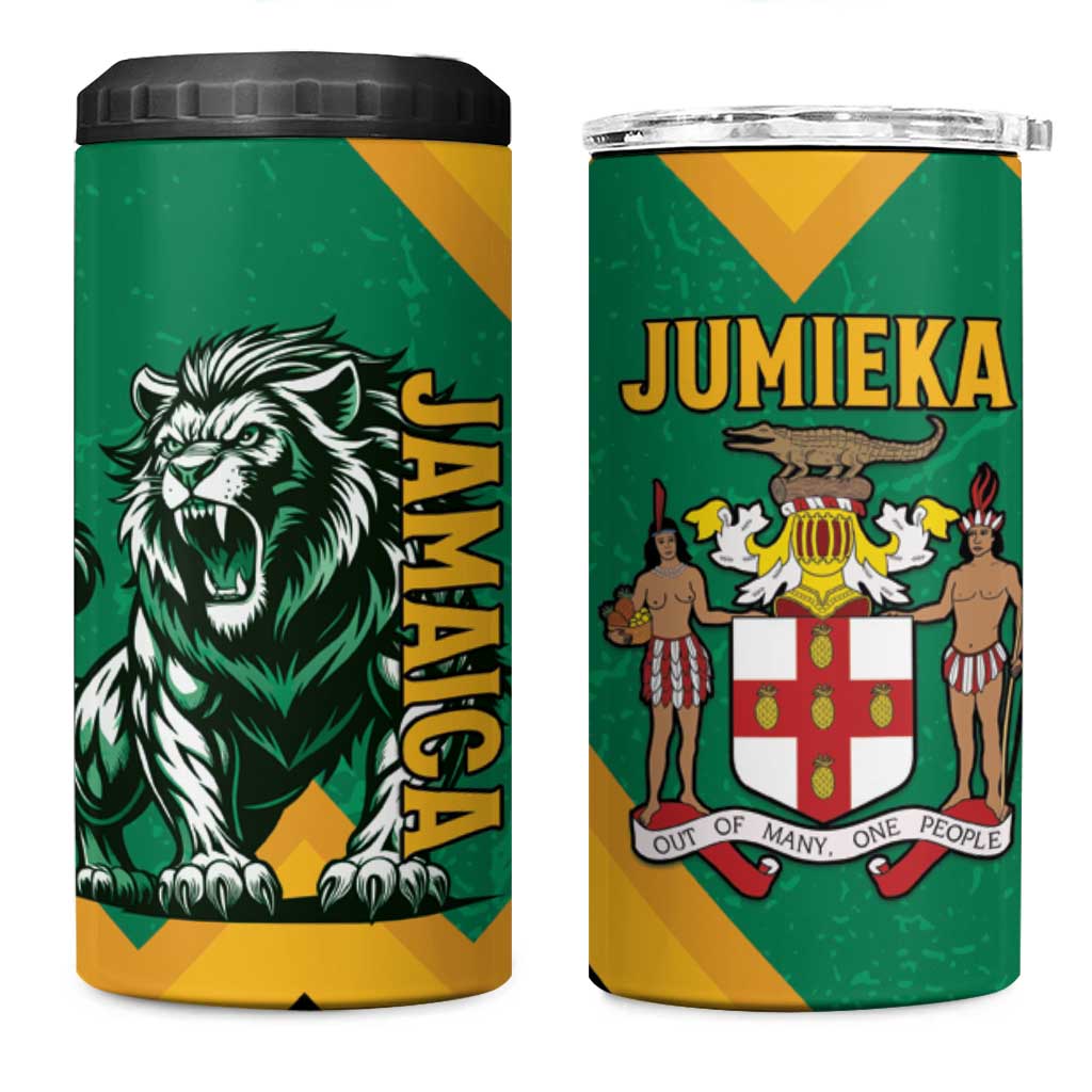 Jumieka 4 in 1 Can Cooler Tumbler Lion With Coat Of Arms LT15