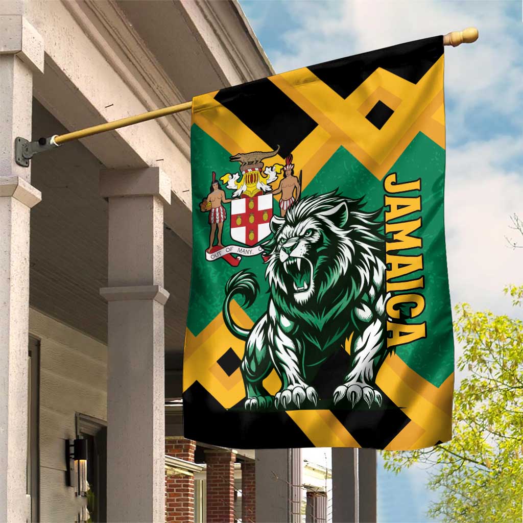 Jumieka Garden Flag Lion With Coat Of Arms LT15