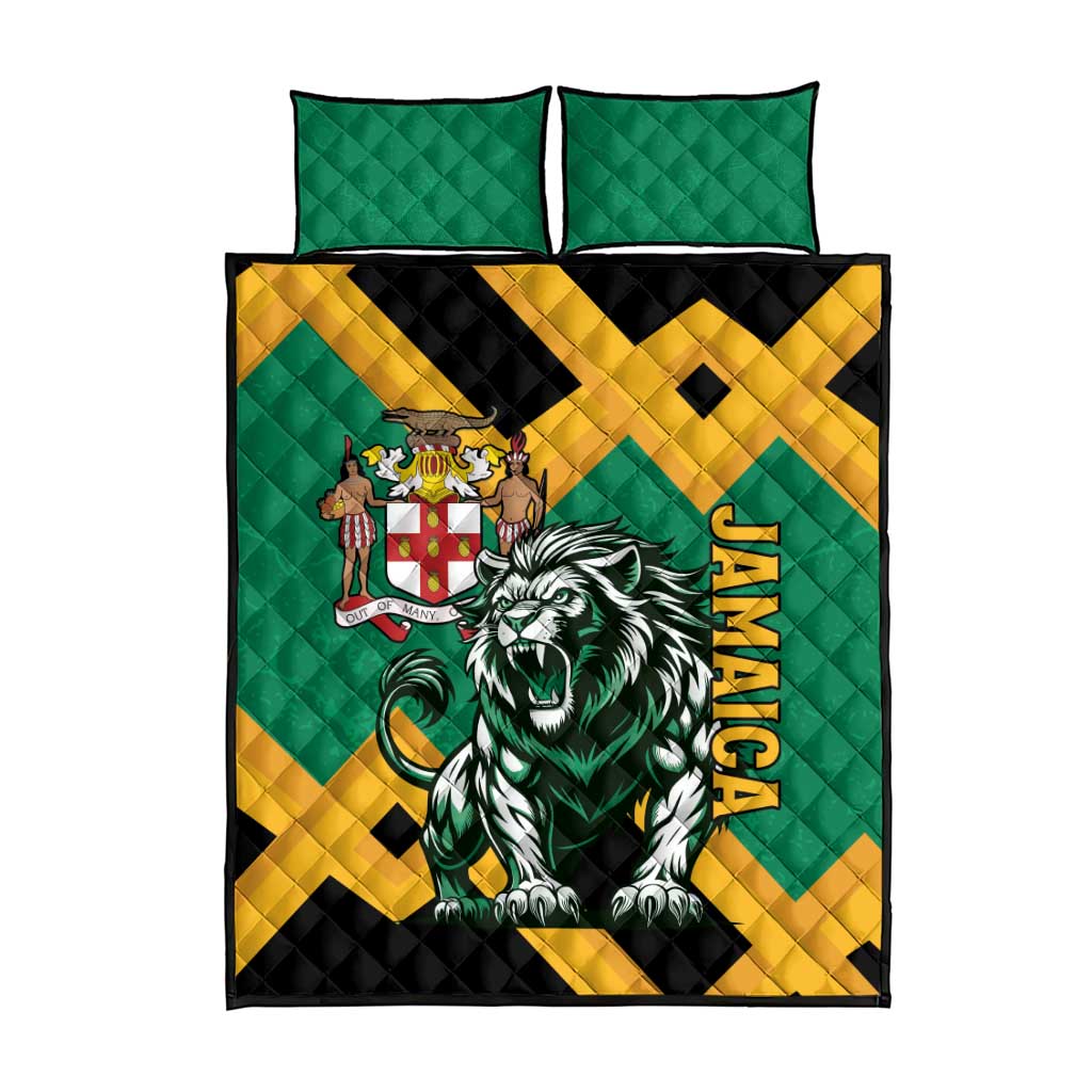 Jumieka Quilt Bed Set Lion With Coat Of Arms LT15