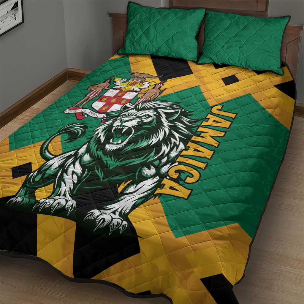 Jumieka Quilt Bed Set Lion With Coat Of Arms LT15