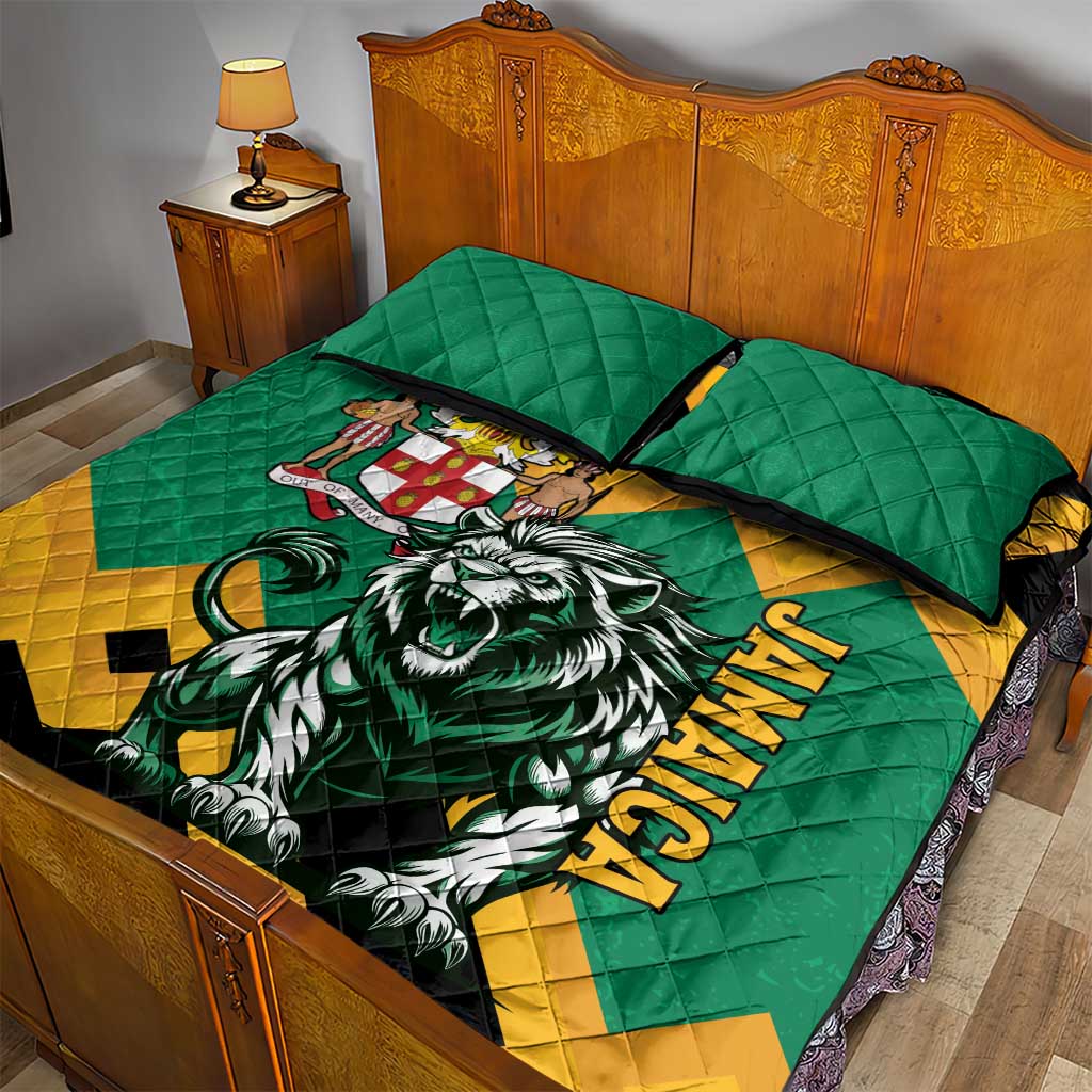 Jumieka Quilt Bed Set Lion With Coat Of Arms LT15