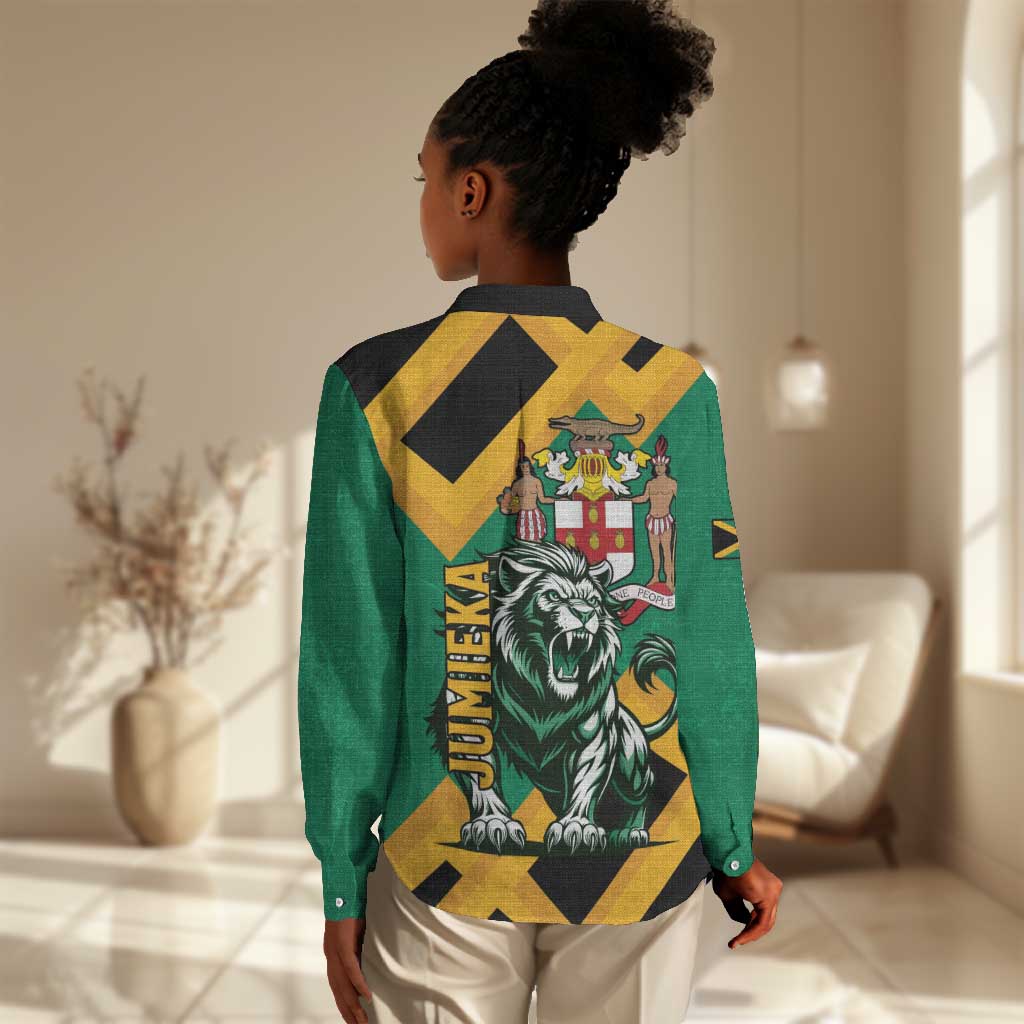 Jumieka Women Casual Shirt Lion With Coat Of Arms LT15