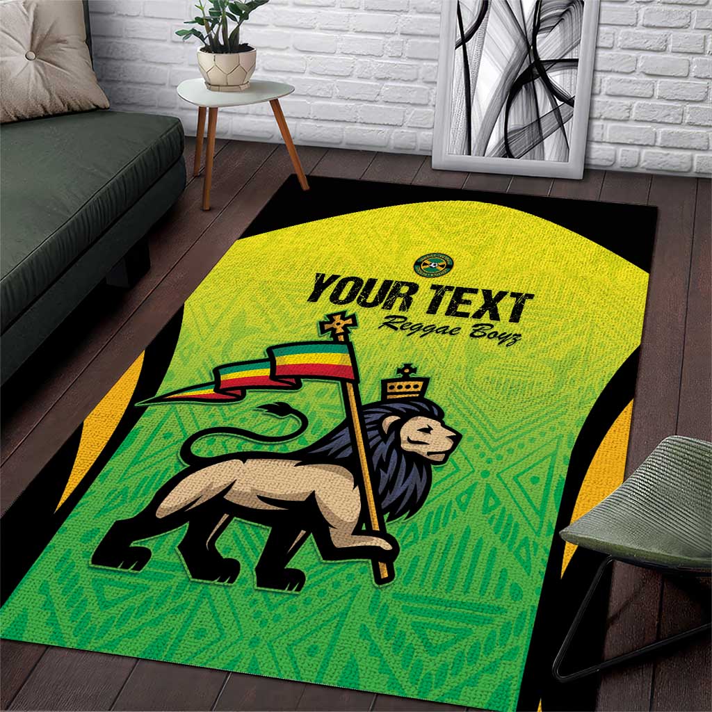 Custom Jamaica Football Area Rug Go Champions LT15