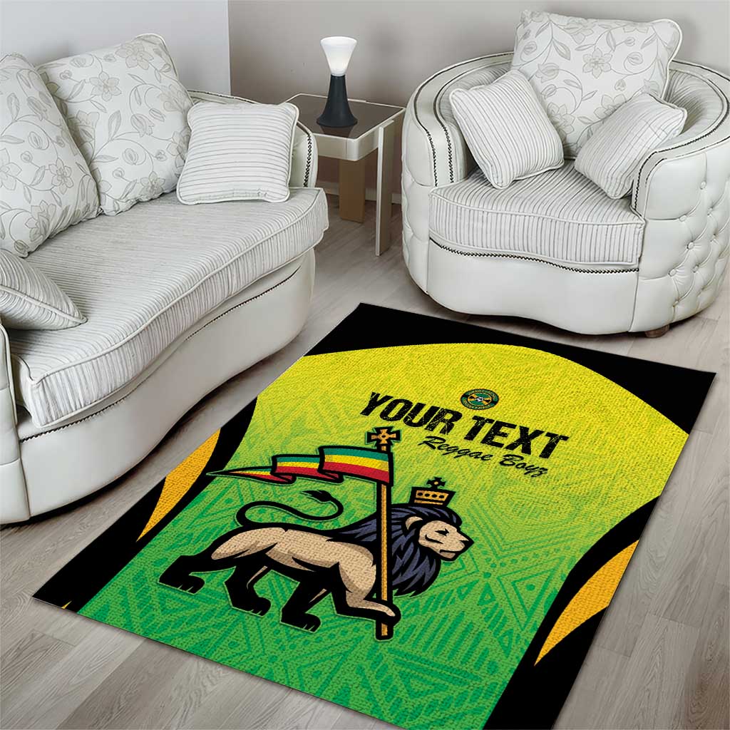 Custom Jamaica Football Area Rug Go Champions LT15