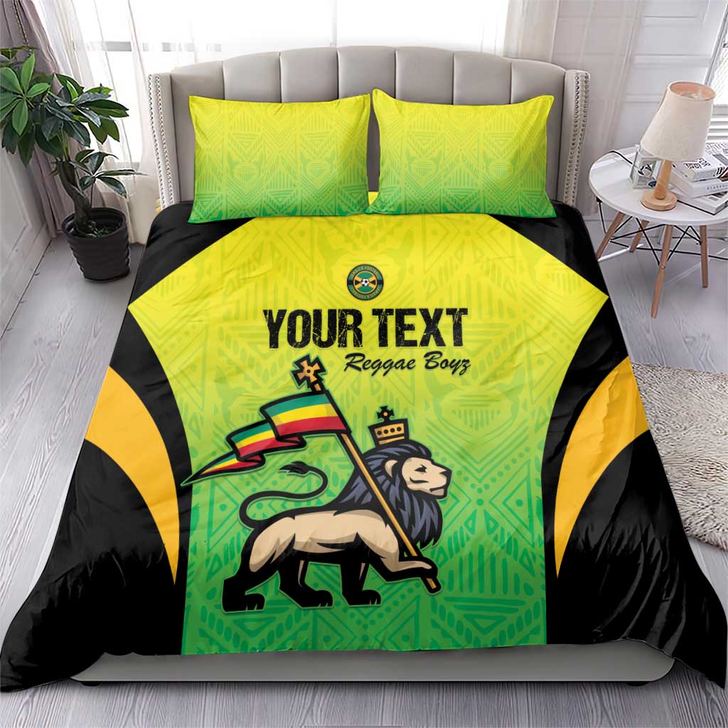 Custom Jamaica Football Bedding Set Go Champions LT15